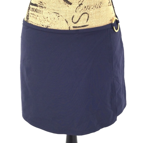 navy blue swim skirt cover up